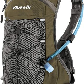 Vibrelli Hydration Backpack & 2L Hydration Bladder - High Flow Bite Valve - Hydration Pack for Cycling, Running, Hiking